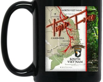 Tiger Force OZ 15 oz. Black Mug