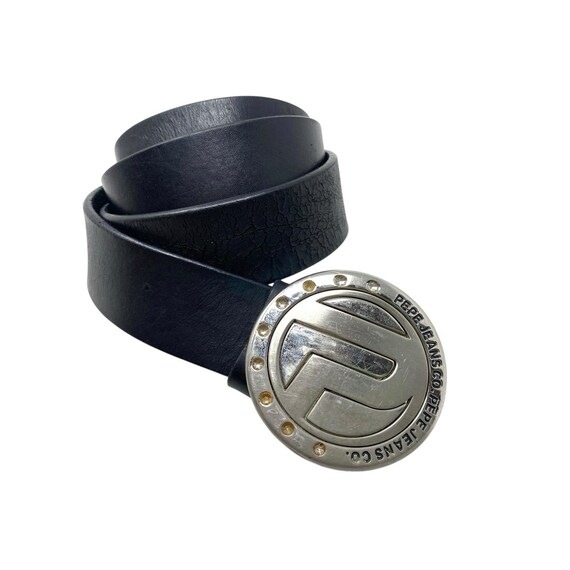 Pepe Jeans London Leather Belt Unisex Sauco belt Pepe Jeans London | color Navy blue | Gomez.pl/en main image 4