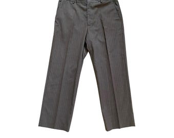 VTG Y2K Banana Repulibc Mens 32x34 Wool Baggy Cargo Pants Gray