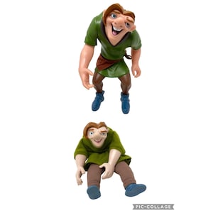 Lot van 2 vintage Disney Klokkenluider van de Notre Dame Quasimodo 9-inch actiefiguren