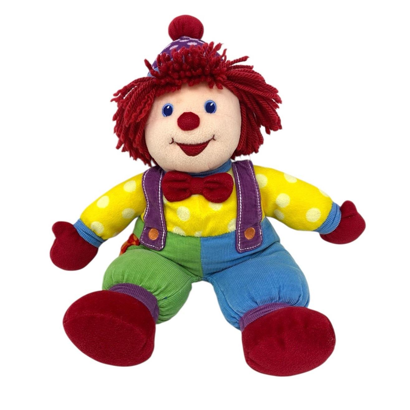 Vintage 2005 Gymboree Plush Stuffed Toy Gymbo The Clown 18” Corduroy Colorful