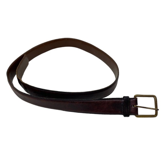 Torino Mens Cognac Vintage Genuine Leather Belt Si