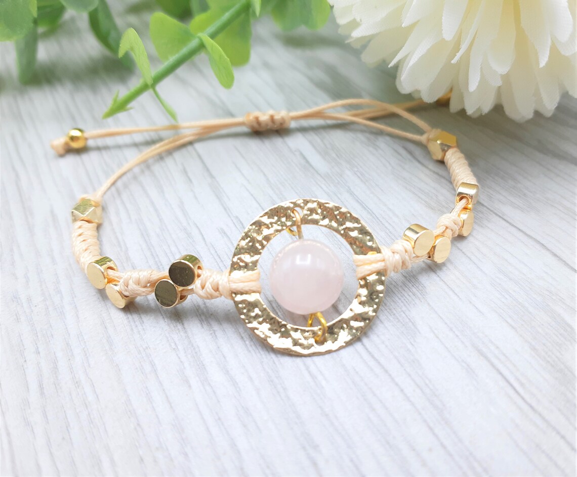 Rose Quartz Bracelet Love & Relationship Bracelet Love | Etsy