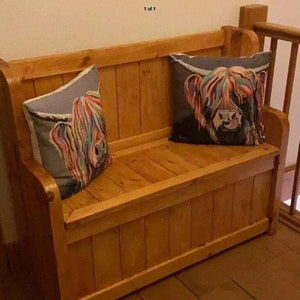 Monks bench pew storage