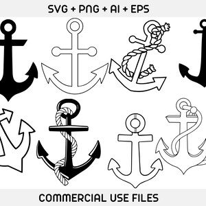 Anchor SVG, Anchor svg bundle, Anchor Cut File, Anchor PNG,Anchor Clipart,Anchor Silhouette,Nautical SVG,Monogram Anchor Svg,fishing clipart image 4
