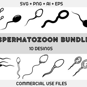 Spermatozoon SVG ,spermatozoon Digital, spermatozoon svg bundle, spermatozoon  PNG, Human sperms attack, Cut files for Cricut