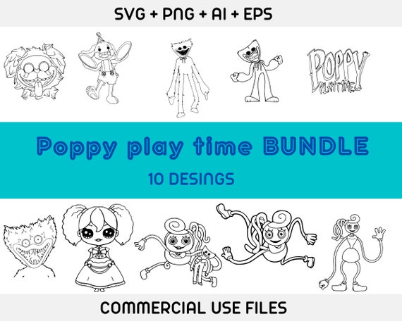Huggy Wuggy Svg, Kissy Missy Svg, Poppy Playtime Svg, Characters SVG, Poppy  Playtime SVG, Poppy Playtime Svg Bundle 
