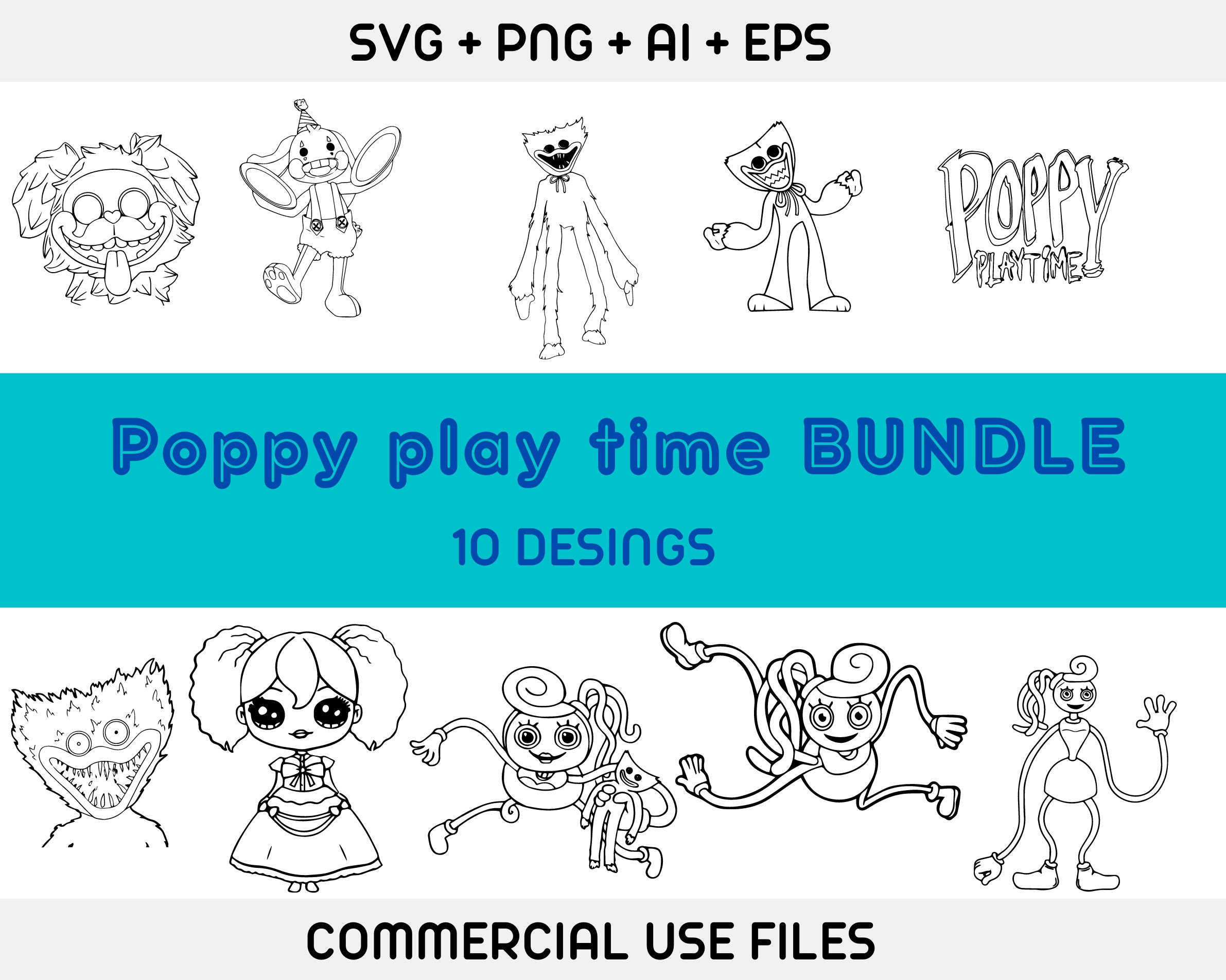 Mommy long legs Poppy Playtime SVG files for cricut -  Portugal