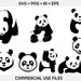 Panda Bear SVG, Panda Sv , Bear Svg, Cute Panda Svg, Panda Face Svg ...