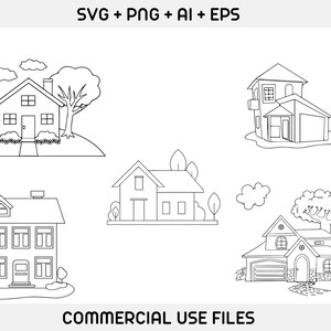 House Svg Bundle, Home Svg, Villa Svg, Building Svg, House Farm Clipart ...