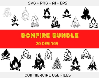 Campfire Svg, Bonfire SVG, Camping Svg, Campfire Clipart, Fire Svg, Fire Pit Svg, Flame Png, Camp Fire svg, recreation, outdoors,