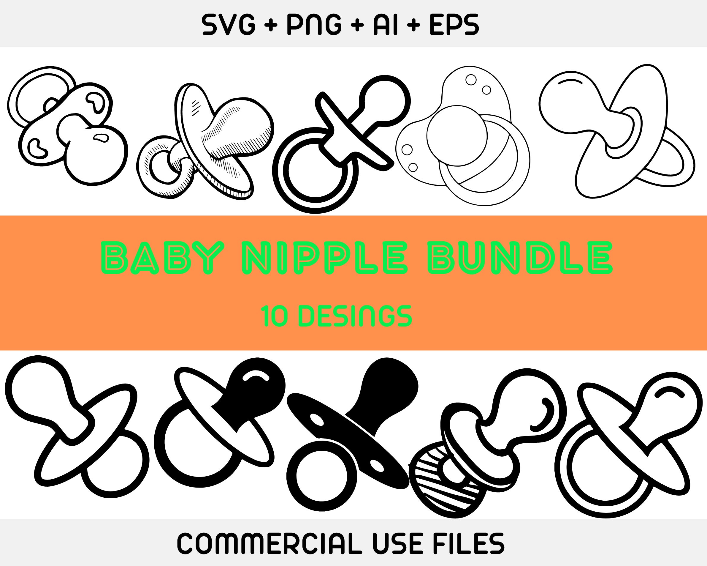 Baby Pacifier Svg Pacifier SVG File Pacifier Vectorsbaby Etsy