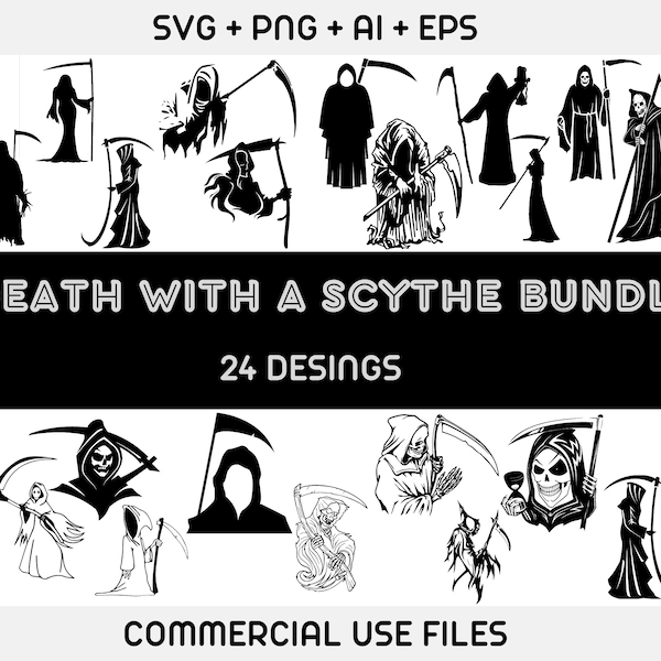 death with a scythe, halloween images, grim reaper svg, halloween svg,Horror T-Shirt, Death Svg, Scythe Svg,Gothic SVG,Skull Silhouette,