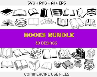 Book SVG, Open Book SVG , Library SVG , School Svg , Monogram , Clipart , Decal , Stencil, Cut File