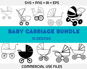 Pram svg, baby shower svg, stroller svg, baby svg, pram svg, motherhood svg, clipart, cut file, cuttable file, iron on, stencil file, decal
