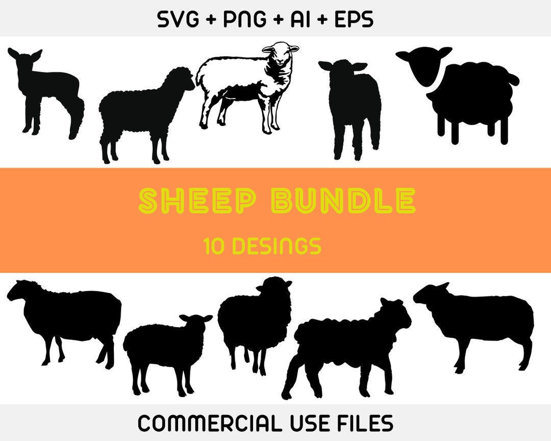 Sheep SVG Bundle Sheep Vector Sheep Cut Files Sheep Svg - Etsy
