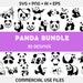 Panda Bear SVG, Panda Sv , Bear Svg, Cute Panda Svg, Panda Face Svg ...