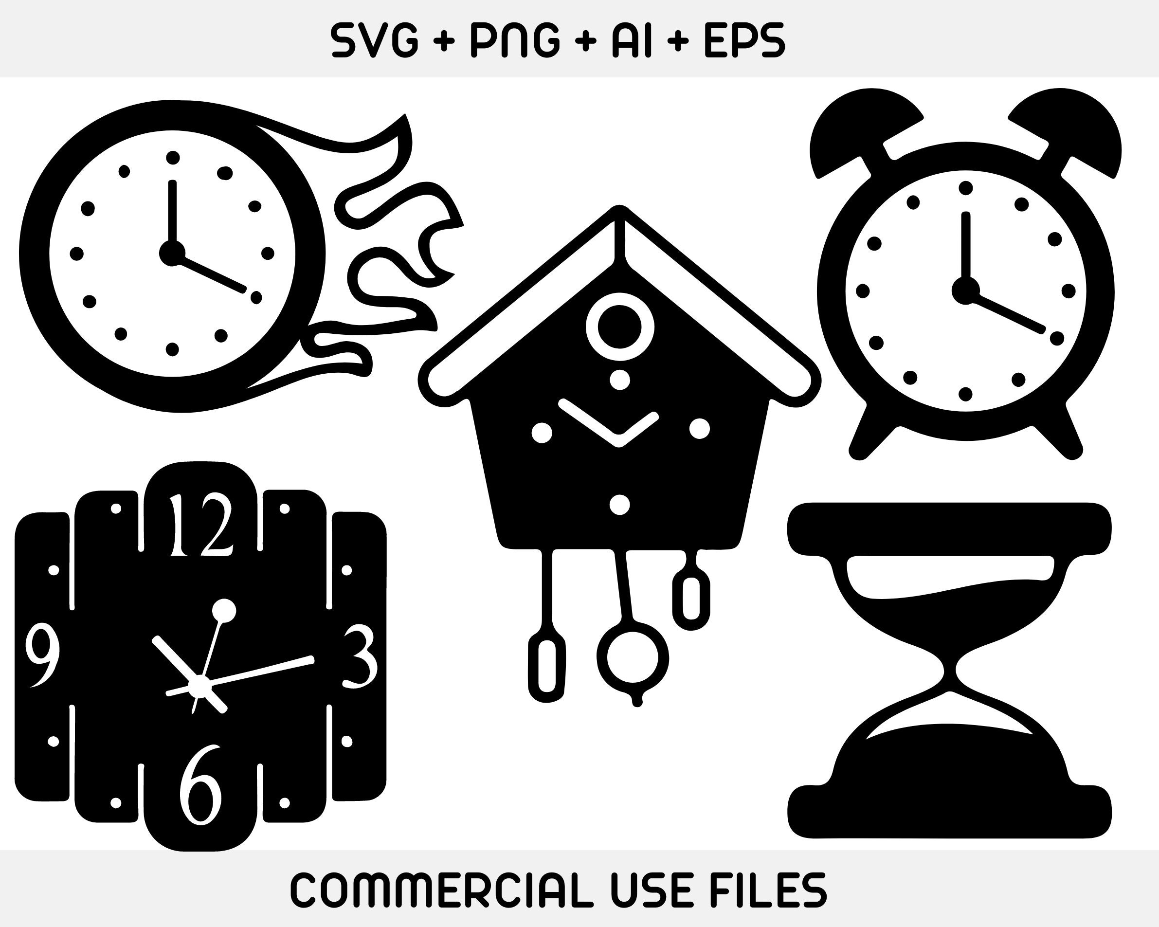 Clock Face SVG Bundle Clock Numbers Svg Clock Face Vector Etsy India