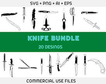 KNIFE SVG,cuisine svg,Outils de cuisine,Logo de couteau Svg,Clipart de couteau,Fichiers de couteaux pour Cricut,Fichiers de coupe de couteau pour