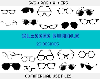 glasses svg,Eyeglasses svg bundle,  sunglasses svg files for Cricut, glasses cut files, glasses vector, glasses clip art, glasses silhouette