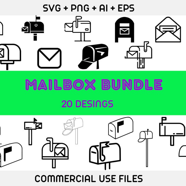 Mailbox svg, mail box svg, mailbox clipart, box for mail svg, mailbox Svg Bundle,mailbox cut file,Mailbox PNG, Mailbox with Letters, Letters