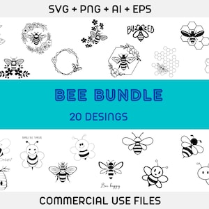Bee SVG, Bee SVG Bundle, sunflower svg, Honeybee SVG, queen bee svg, bee hive svg, Floral Bee Svg, Bumble Bee Svg, Honey Bee Svg, Bee Design