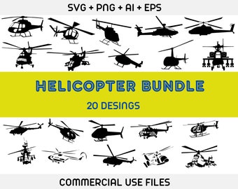 Helikopter SVG, vliegtuigen SVG, vliegtuig SVG, Fly SVG, legerhelikopter SVG, straaljager SVG, helikopter SVG bundel