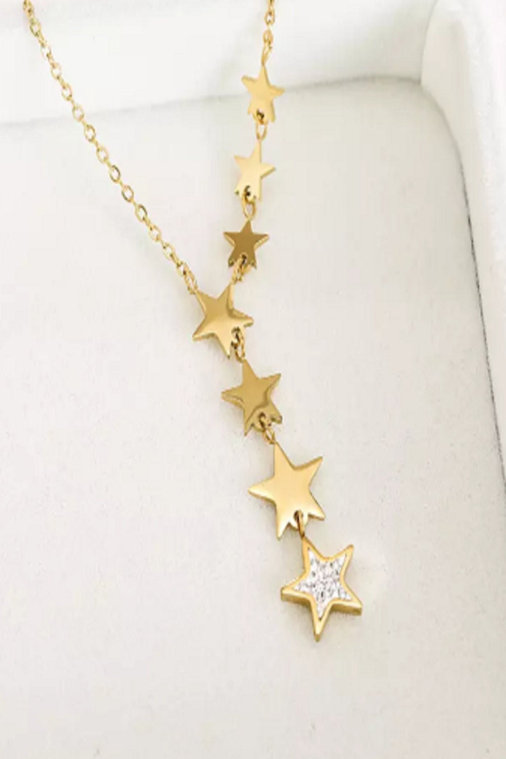 7 Star Necklace / Star Necklace With Charms/ Gold Star | Etsy
