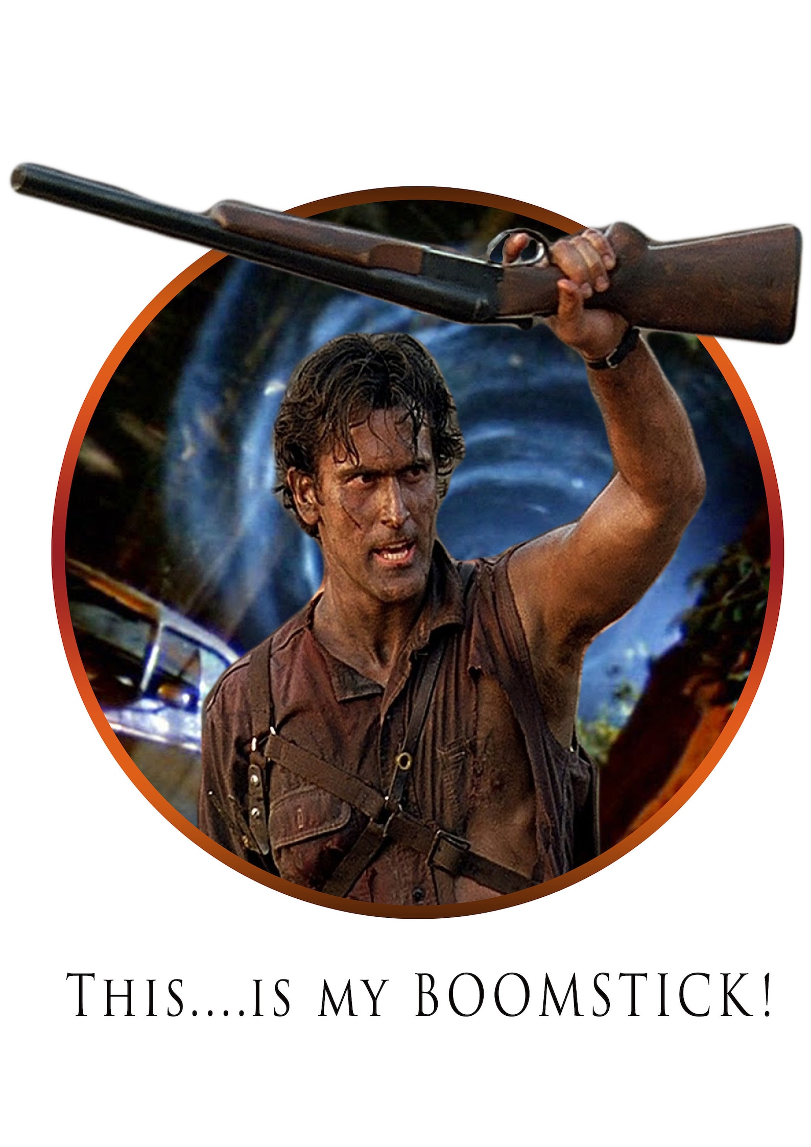 Ash Evil Dead Army of Darkness Boomstick Classic Movie Wall Etsy