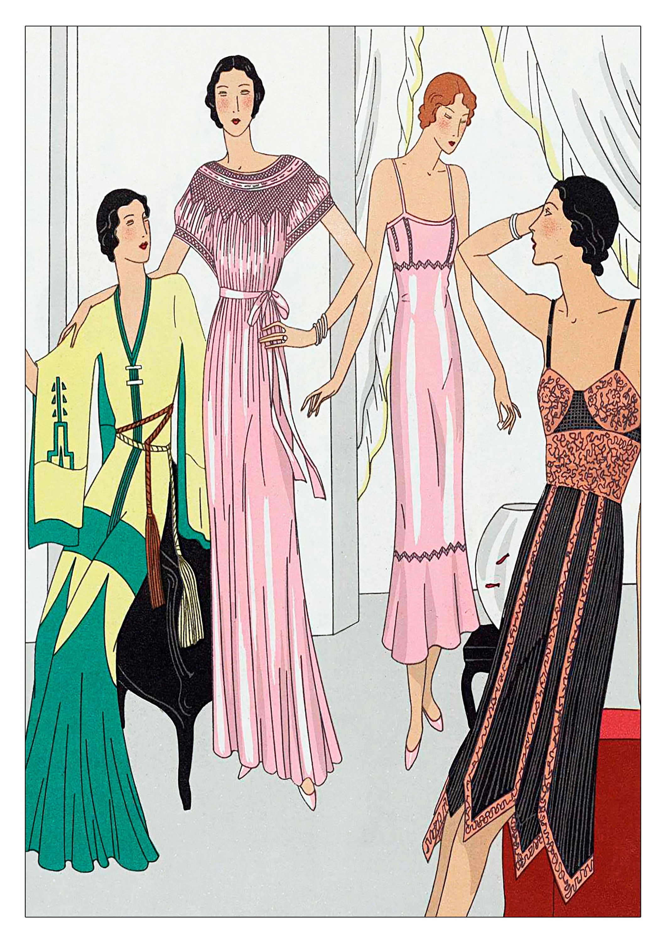 Set of 3 Vintage Art Deco Fashion Prints / 3 Sizes / Framed - Etsy UK