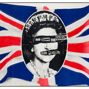 Framed Sex Pistols God Save the Queen Promo Poster Reproduction Print image 2