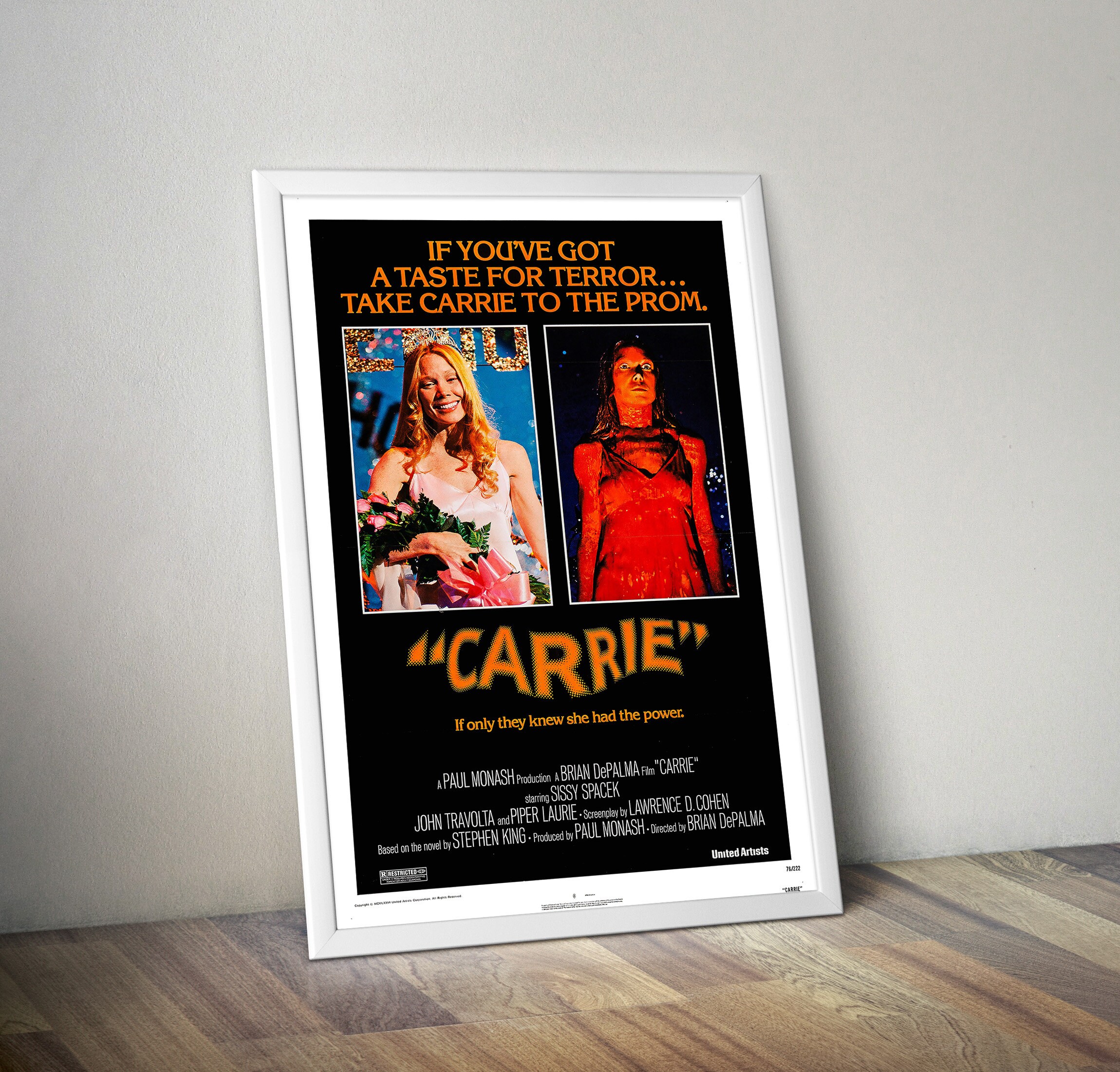 Carrie Movie Poster Reproduction Poster Print. Available in Etsy UK