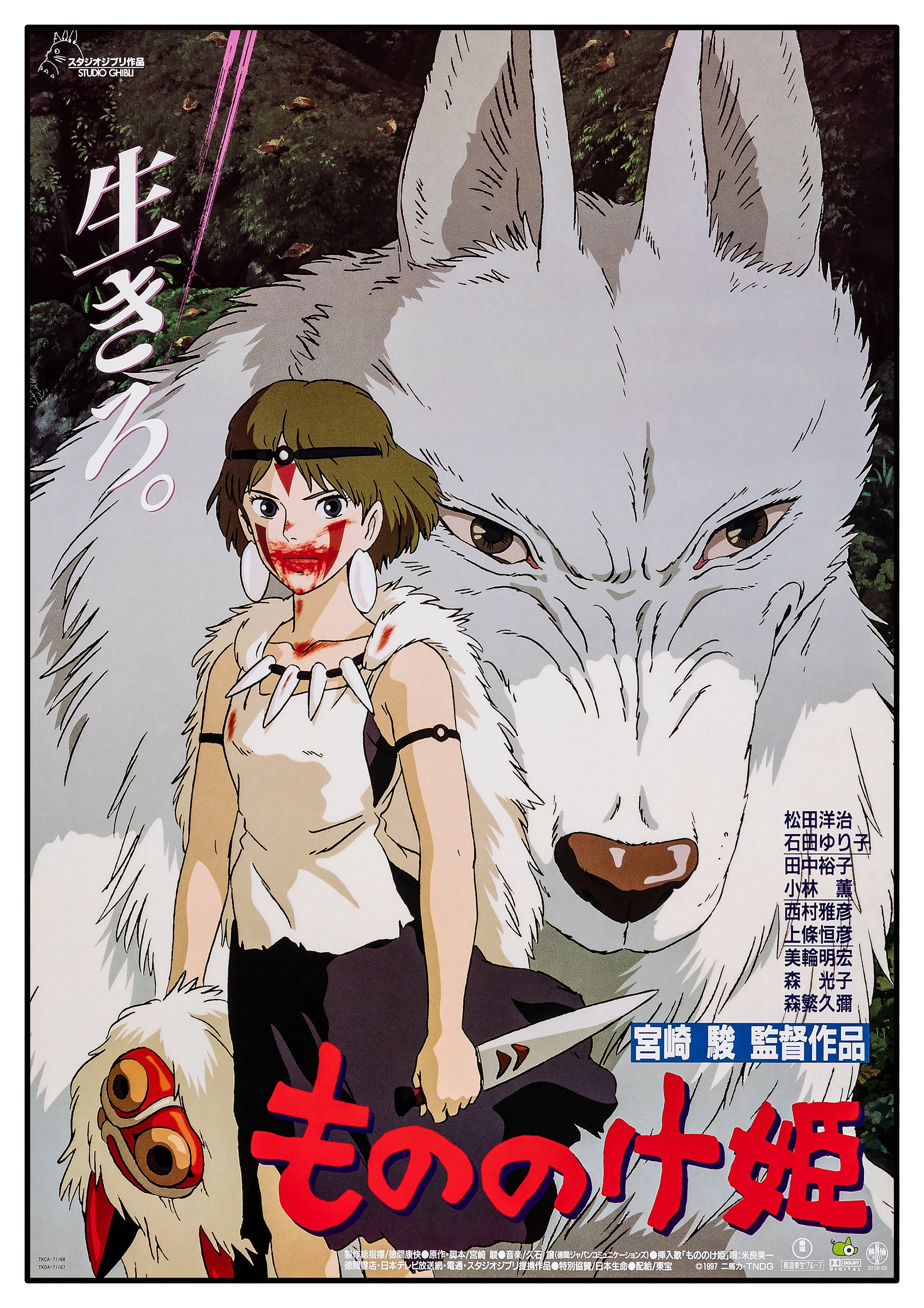Princess Mononoke Movie Poster Reproduction Print Studio Etsy UK