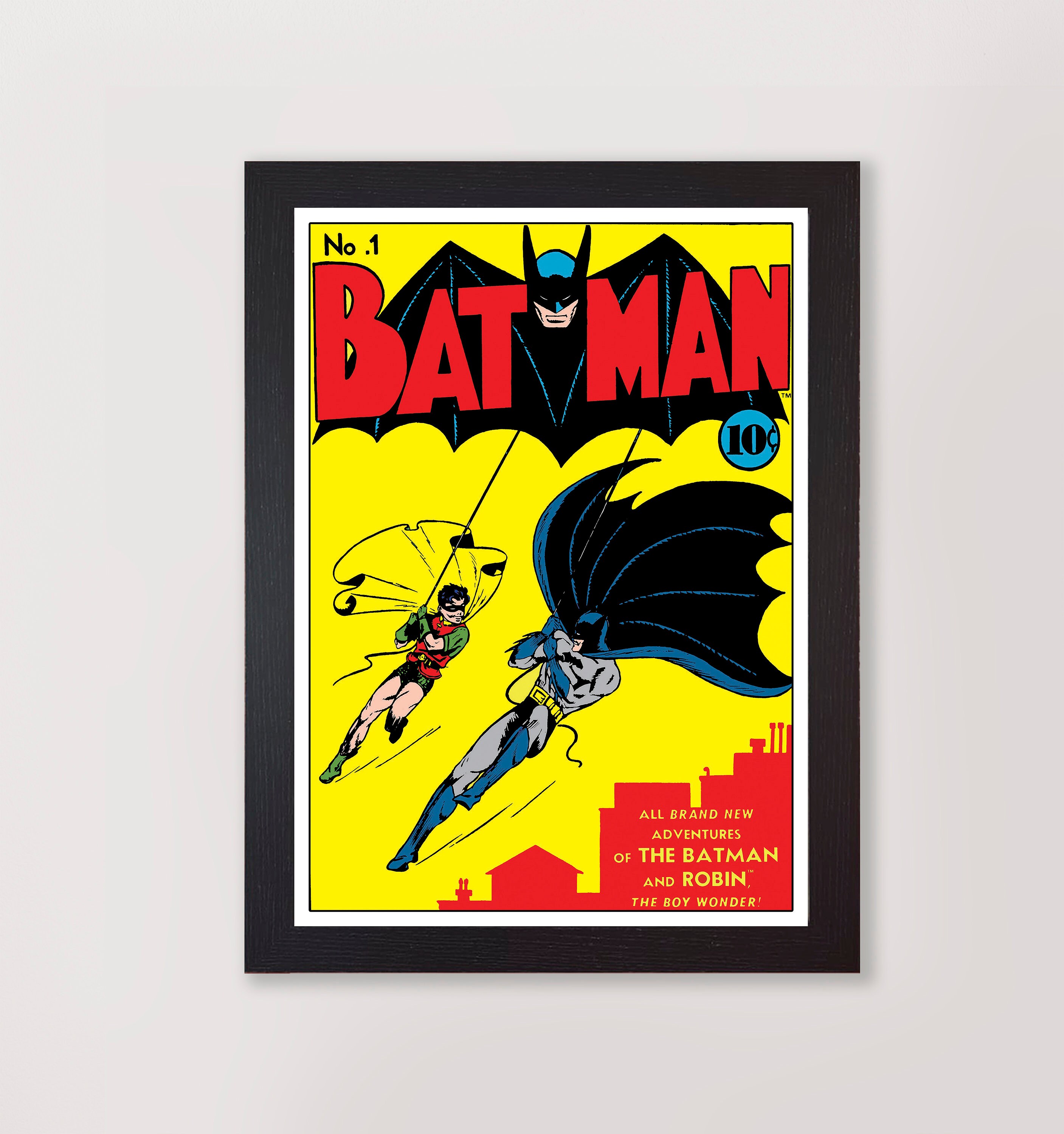 Framed Batman Issue 1 Vintage Comic Book Reproduction Poster - Etsy Canada