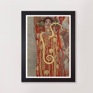 Framed Hygieia by Gustav Klimt Art Nouveau Print / Wall Art / Vintage Art Print / Home Decor / Art Poster /