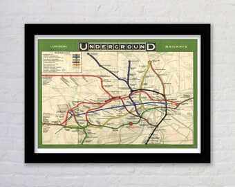 Vintage 1920s london underground poster Banque de photographies et d’images à haute résolution Vintage 1920s london underground poster Banque de photographies et d’images à haute résolution