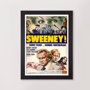 Vintage The Sweeney! Movie Poster Reproduction Print Cult 70s TV Wall Art