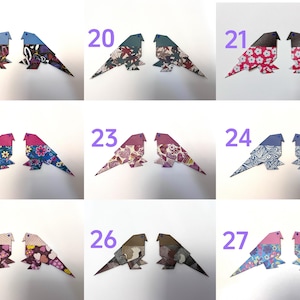Personalized Origami Lovebirds Anniversary Gift, Paper Anniversary Black Shadow Box image 9
