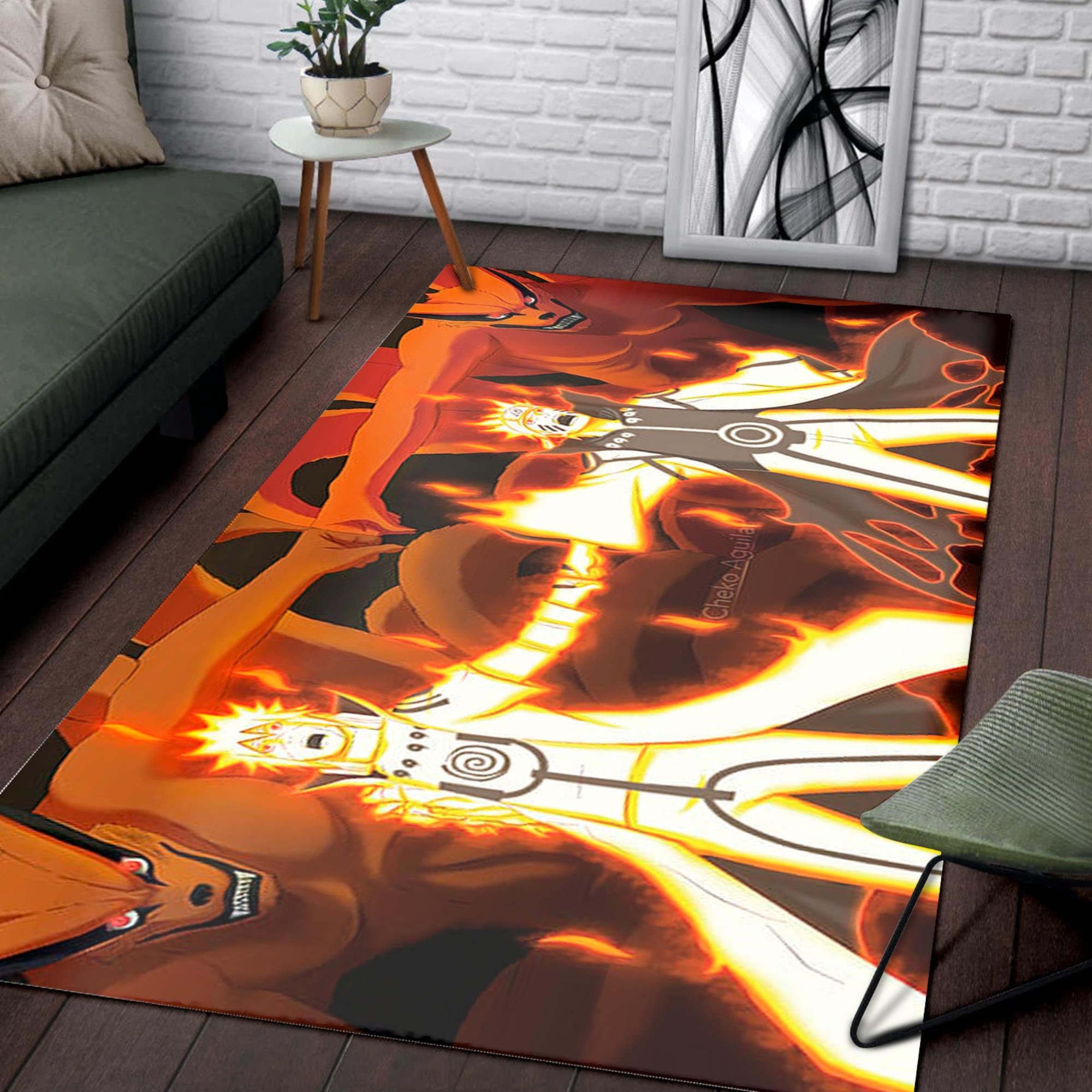 Japanese Anime Manga Area Rug Naruto Area Rug Anime Art Rug Etsy