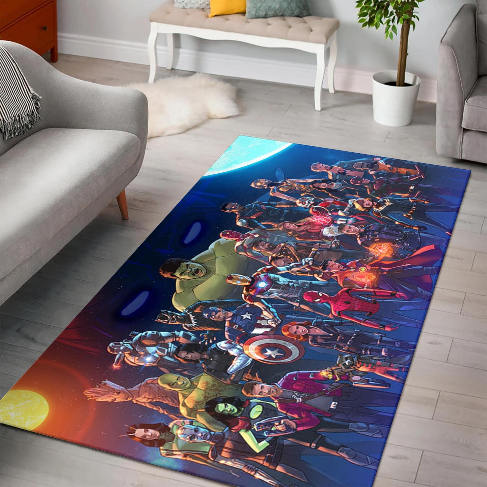 Marvel Avengers Area Rug Marvel Avengers Marvel Avengers Etsy