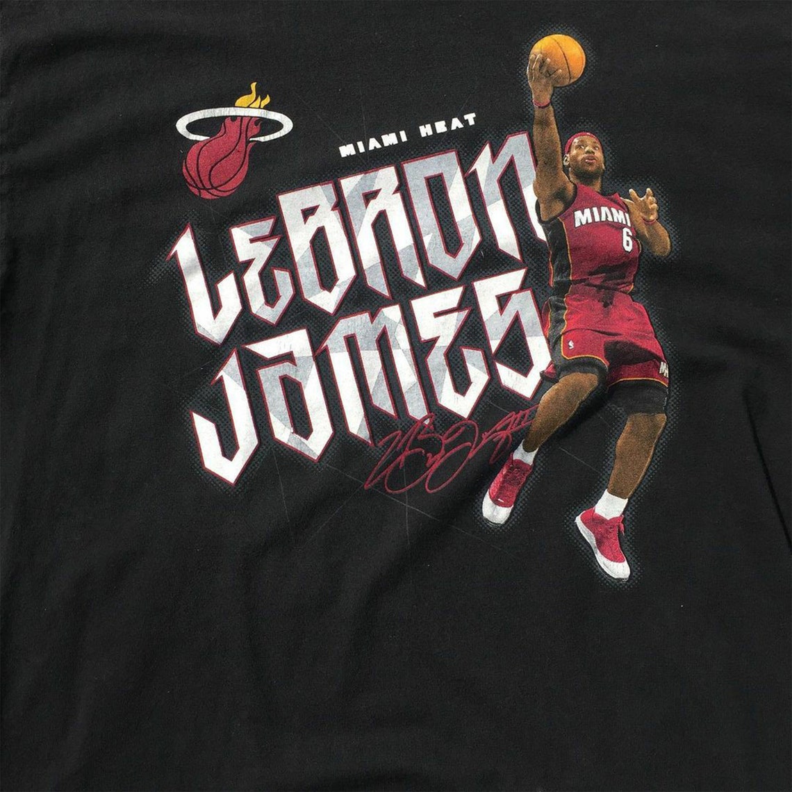 Vintage NBA 90s LeBron James Shirt Miami Heat Shirt | Etsy