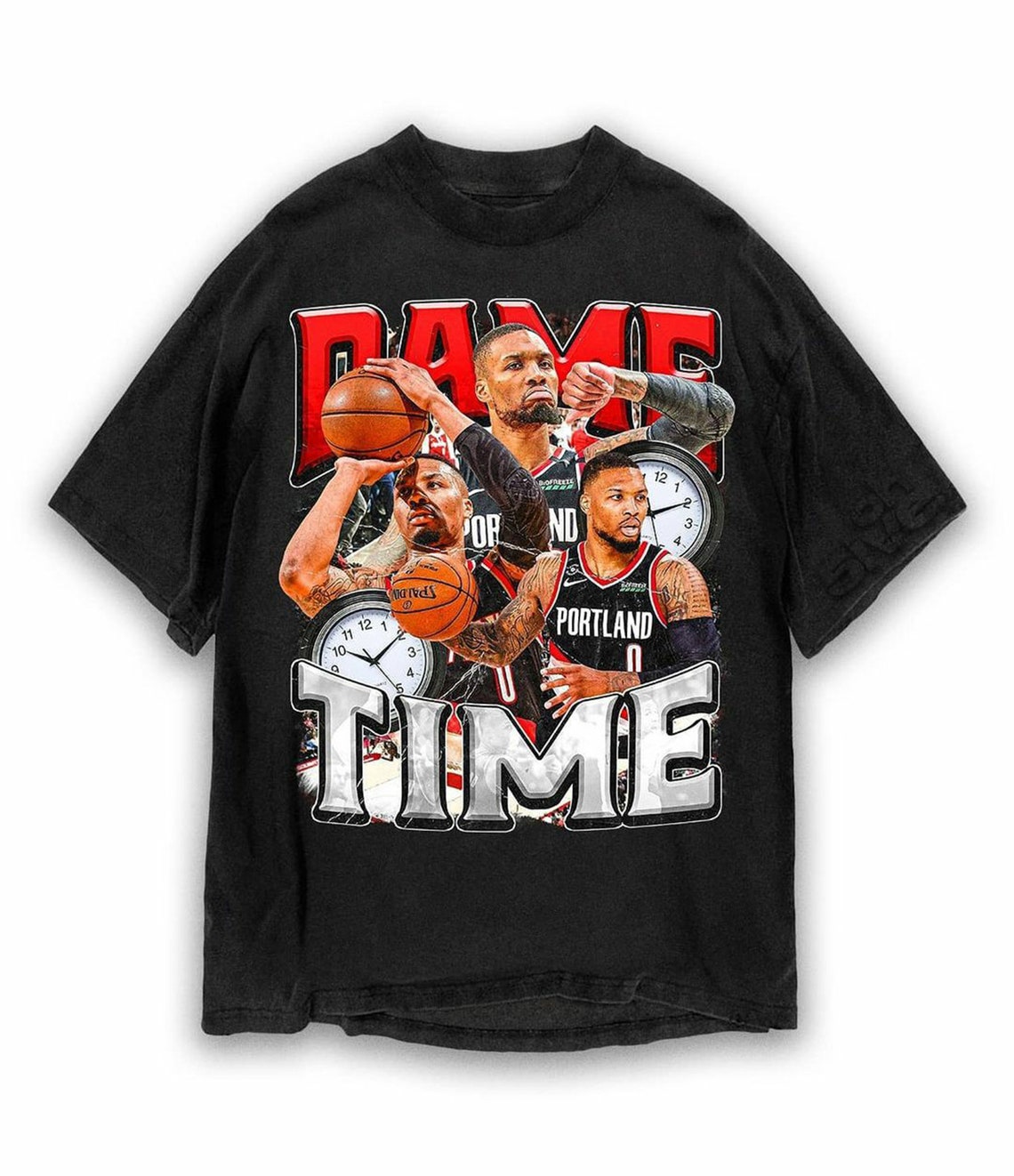 Vintage NBA 2021 Damian Lillard Shirt Dame Time Graphic Unisex Etsy
