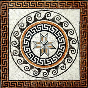 Mosaic Tile Square Handmade Marble Mosaic Floor Tile