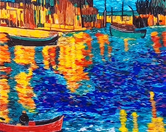 Stained Glass Mosaic Landscape Art