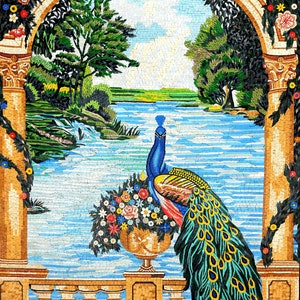 handmade wall art Peacock wall Decor Mosaic Wall Art ,bird art ,Animal Wall Art | Peacock Lover Gift| Extra Large Wall Art , unique wall art
