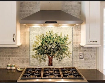 Kitchen backsplashes, Tree Mosaic Kitchen Tile, kitchen stove top cover, backsplashes for kitchen , Stove backsplash, stove back cover