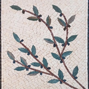 Kitchen Backsplashes ,Olive Tree branches, Mosaic tile , kitchen splashback , backsplashes for kitchen , Stove backsplash,kitchen remodeling
