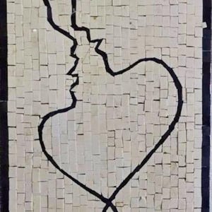 Mosaic Line Art | Handmade wall Art