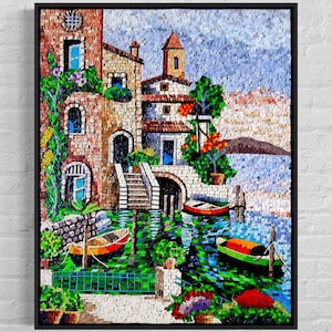 Mosaic design wall Art landscape Handmade Mosaic mural