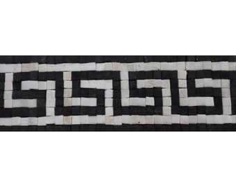 Handmade Pattern Marble Mosaic Border Design Art Tile Décor
